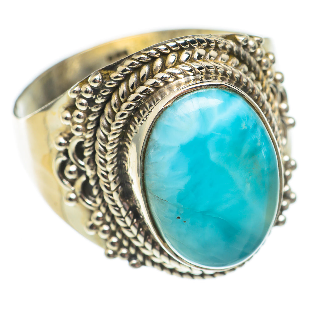Larimar Rings handcrafted by Anasilvercos - RING69454
