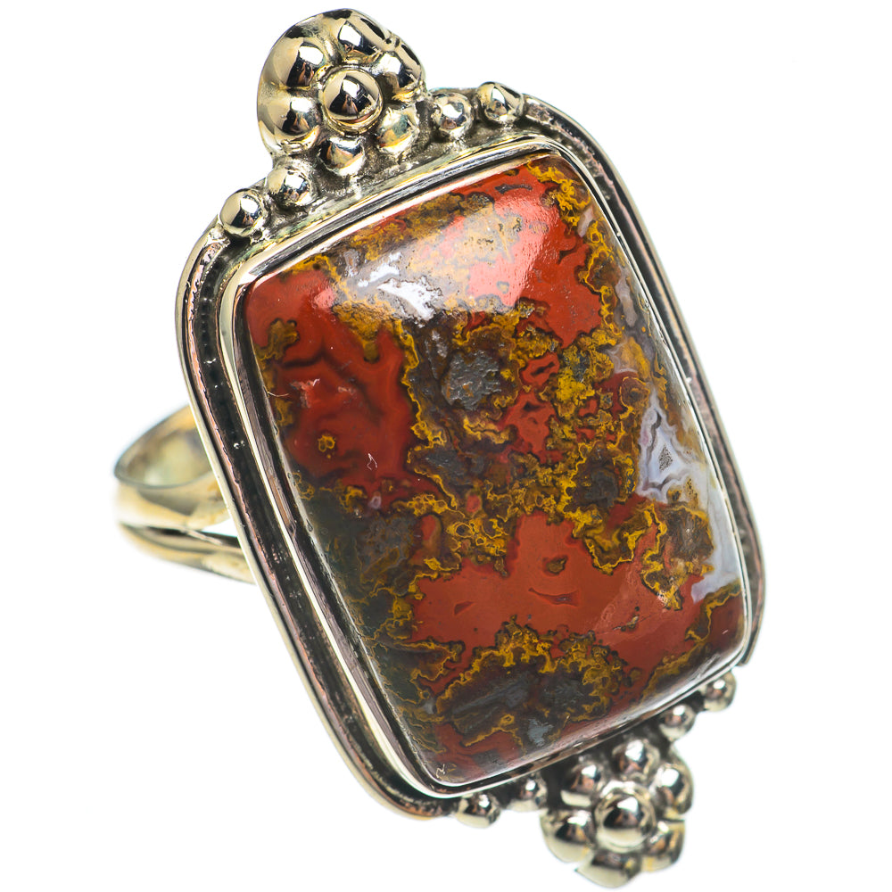 Mahogany Obsidian Rings handcrafted by Anasilvercos - RING69458