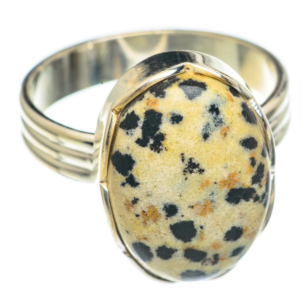 Dalmatian Jasper Rings handcrafted by Anasilvercos - RING69463 - Photo 2