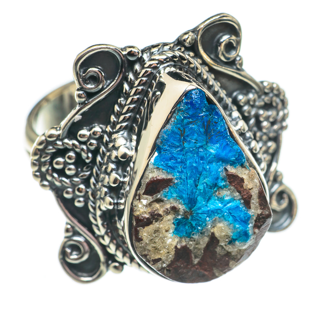 Cavansite Crystal Rings handcrafted by Anasilvercos - RING69488