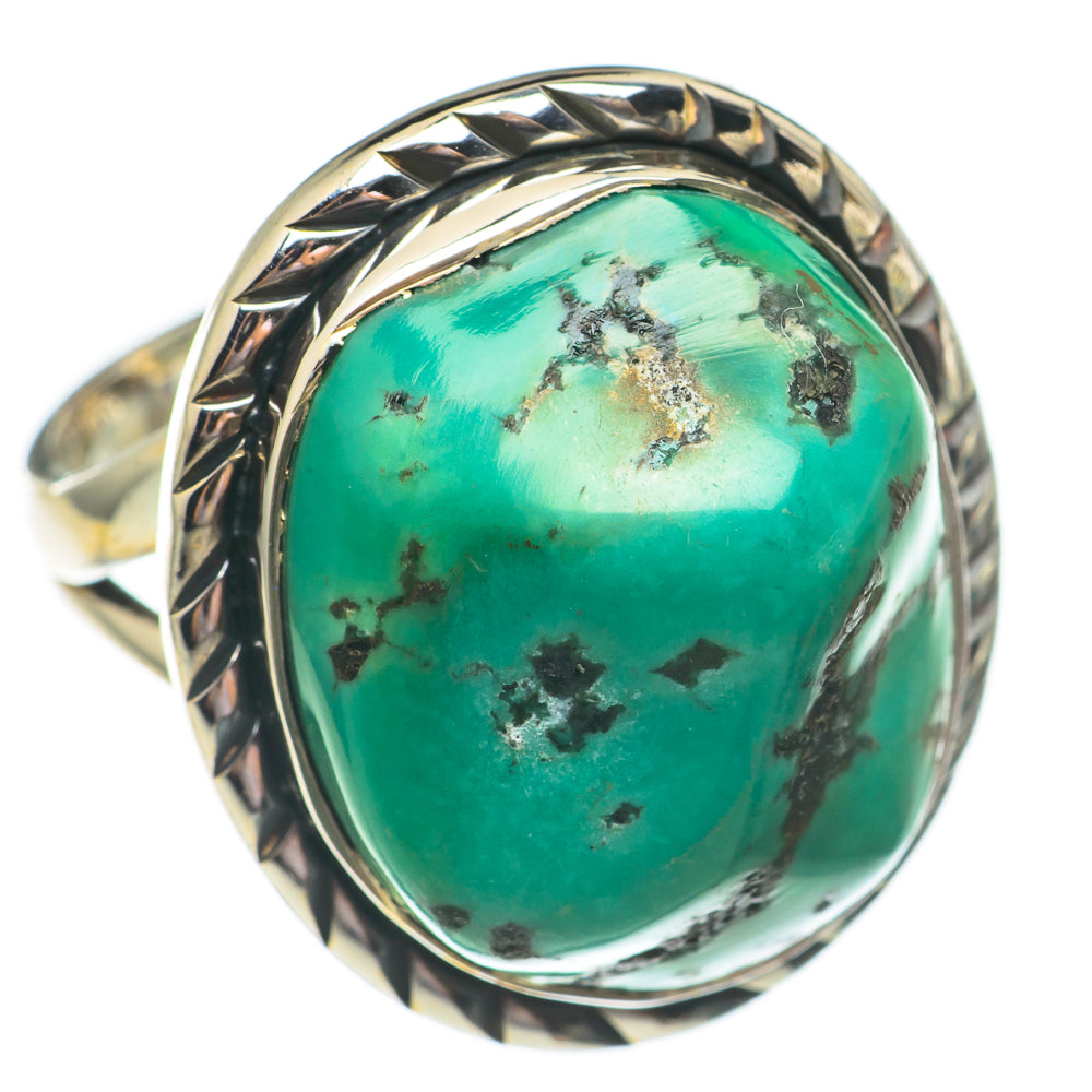 Tibetan Turquoise Rings handcrafted by Anasilvercos - RING69492