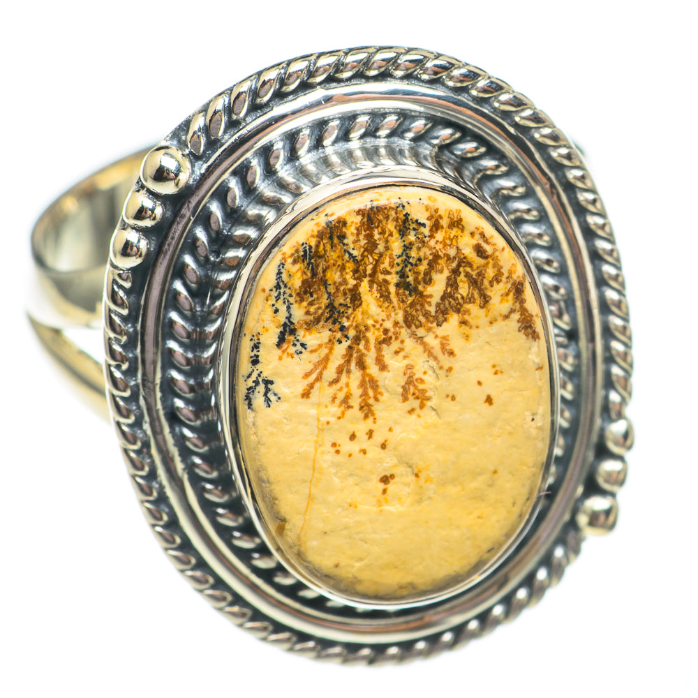 Germany Psilomelane Dendrite Rings handcrafted by Anasilvercos - RING69493