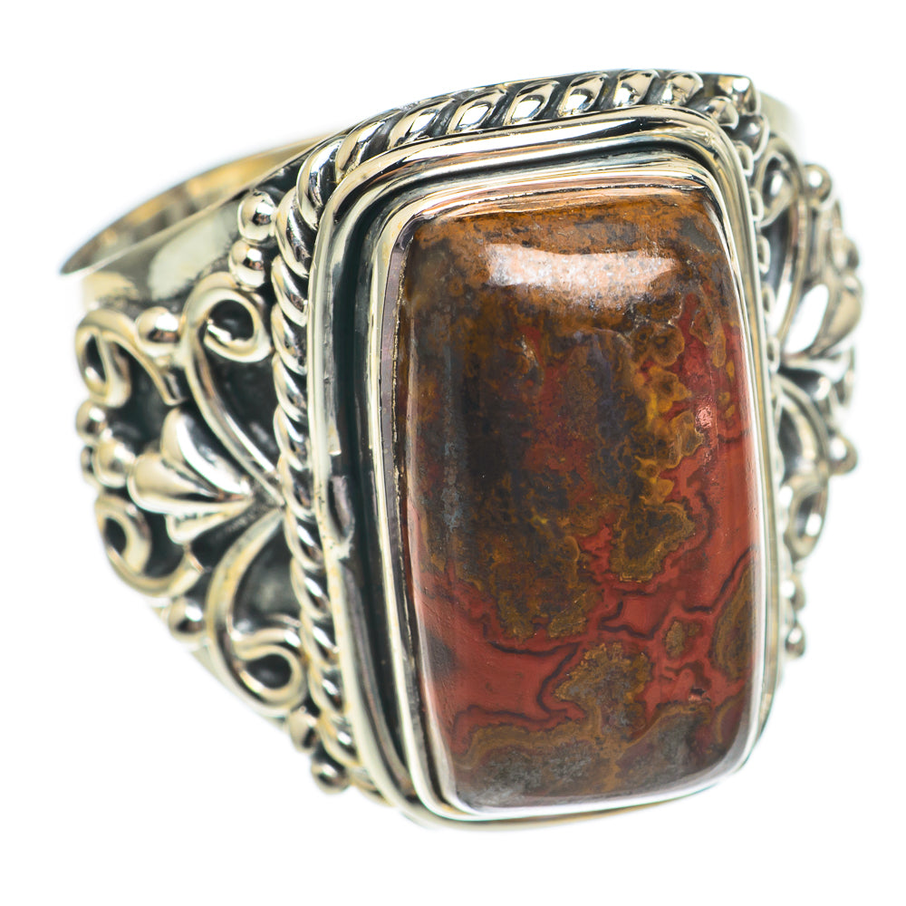 Mahogany Obsidian Rings handcrafted by Anasilvercos - RING69495