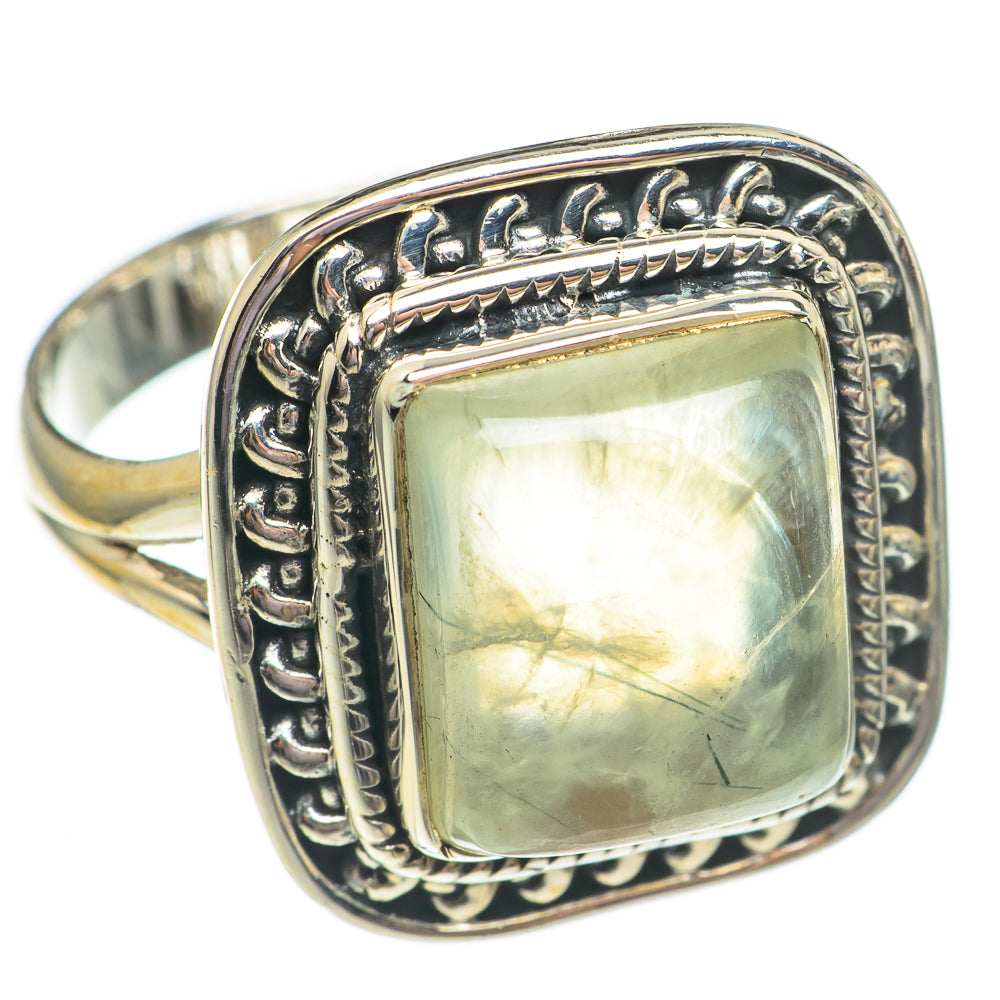 Prehnite Rings handcrafted by Anasilvercos - RING69525