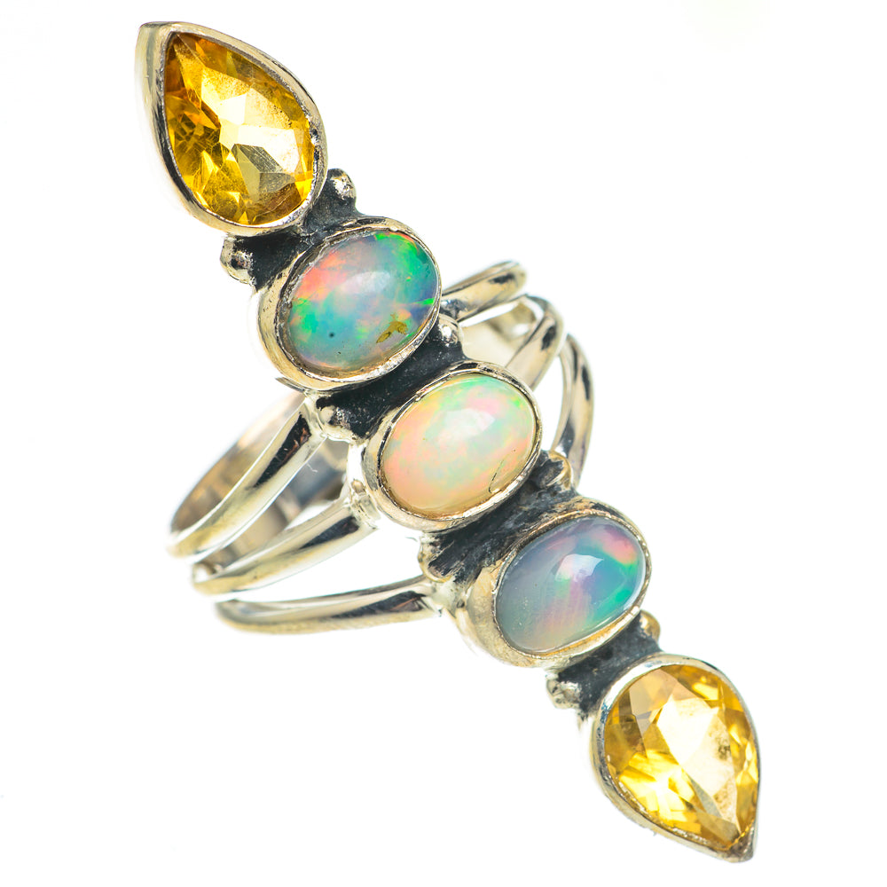 Ethiopian Opal Rings handcrafted by Anasilvercos - RING69556