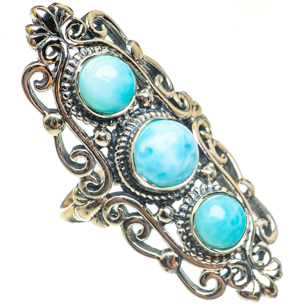 Larimar Rings handcrafted by Anasilvercos - RING69558