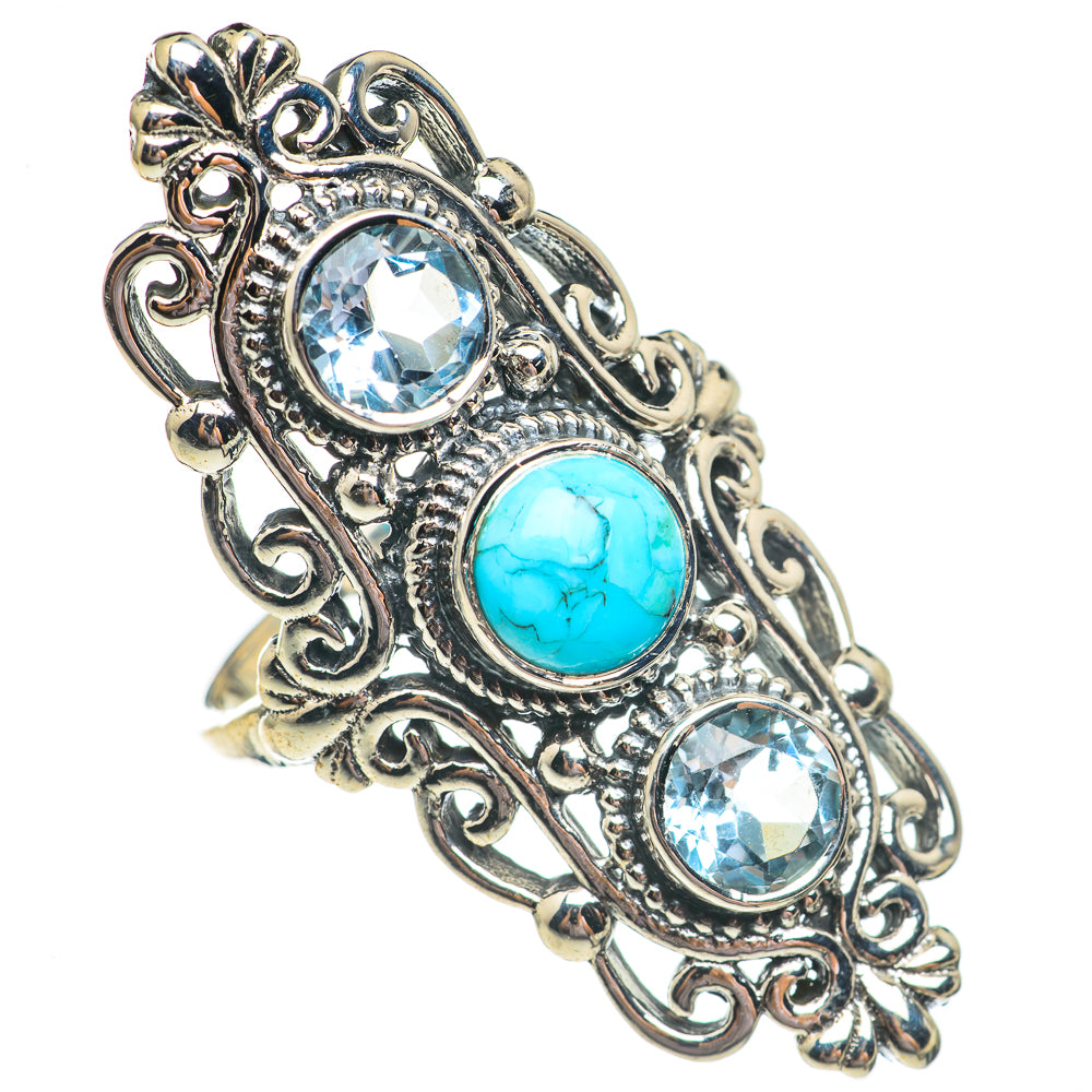 Larimar Rings handcrafted by Anasilvercos - RING69562