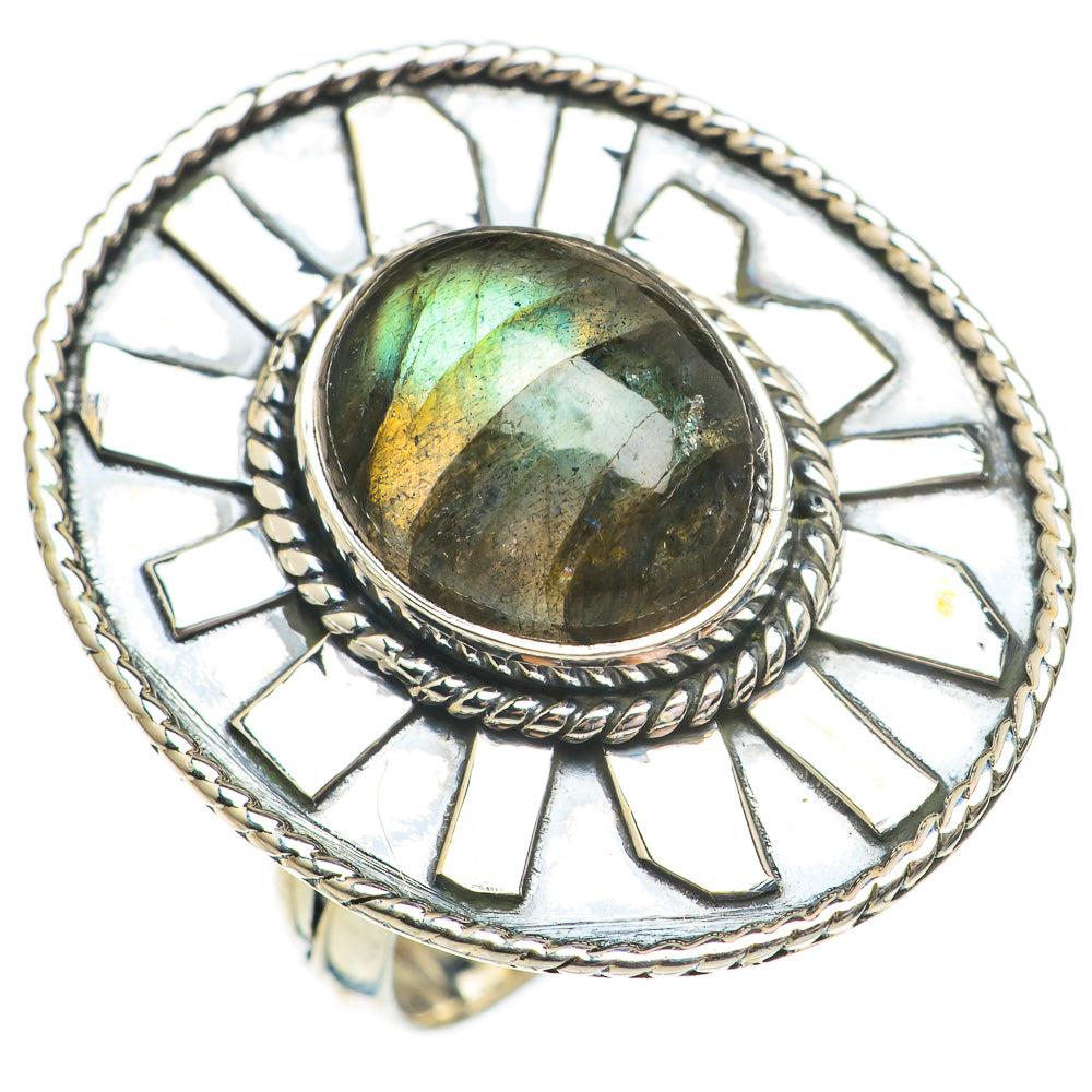Labradorite Rings handcrafted by Anasilvercos - RING69566