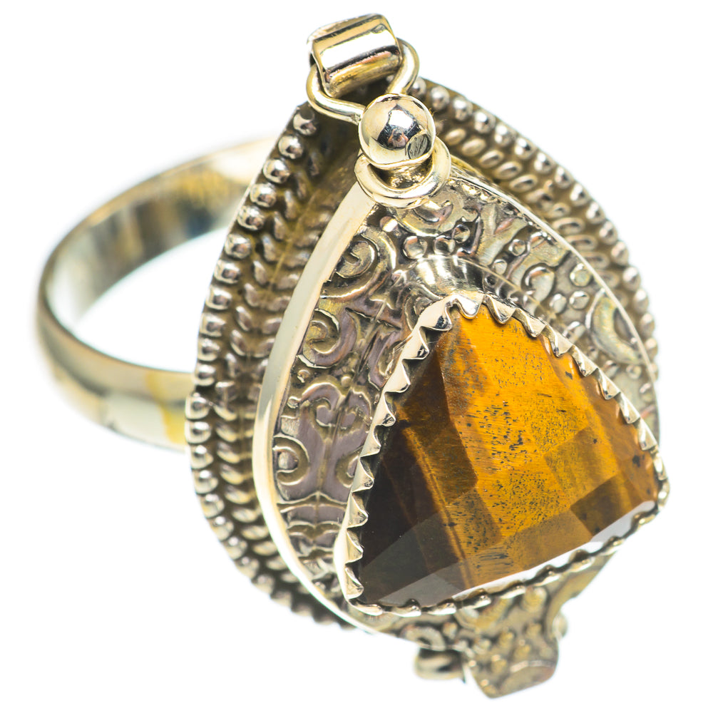 Tiger Eye Rings handcrafted by Anasilvercos - RING69572