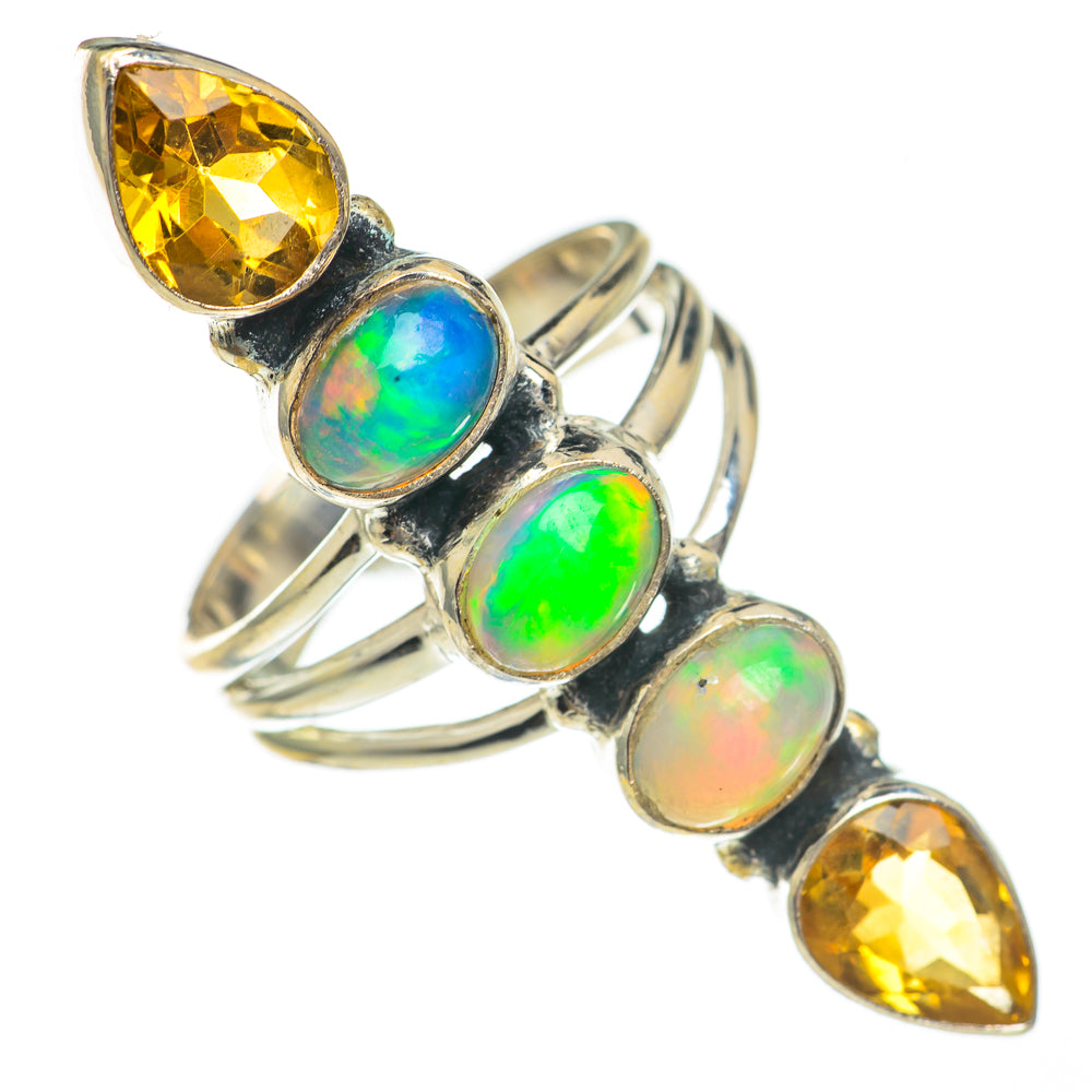 Ethiopian Opal Rings handcrafted by Anasilvercos - RING69594