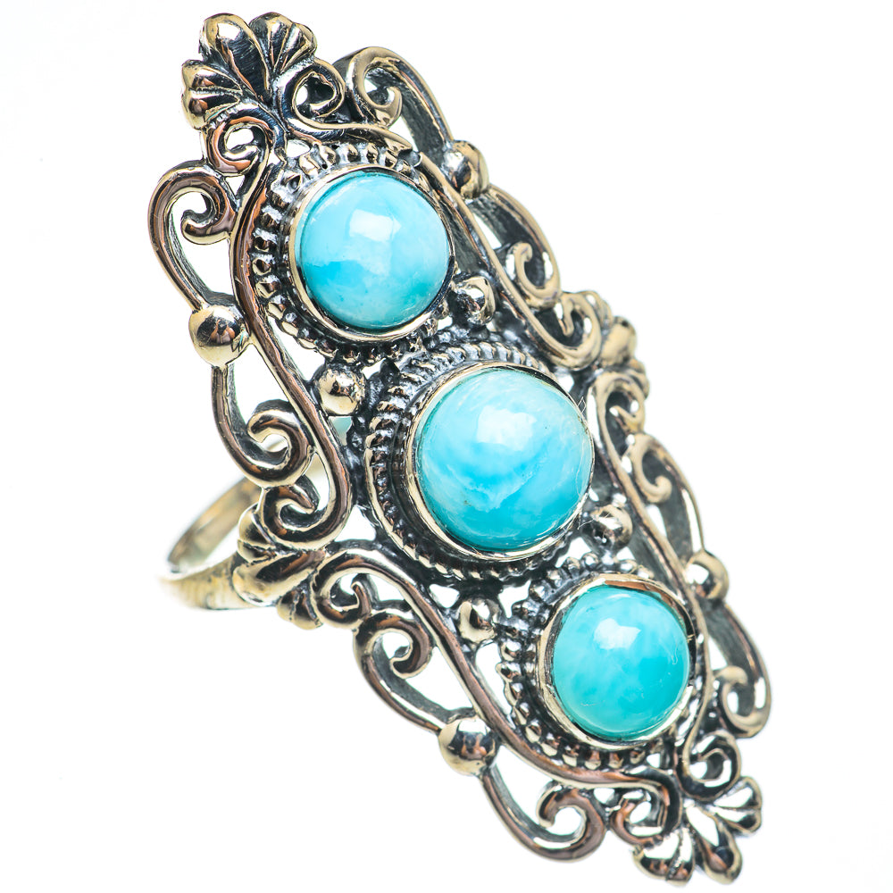 Larimar Rings handcrafted by Anasilvercos - RING69595