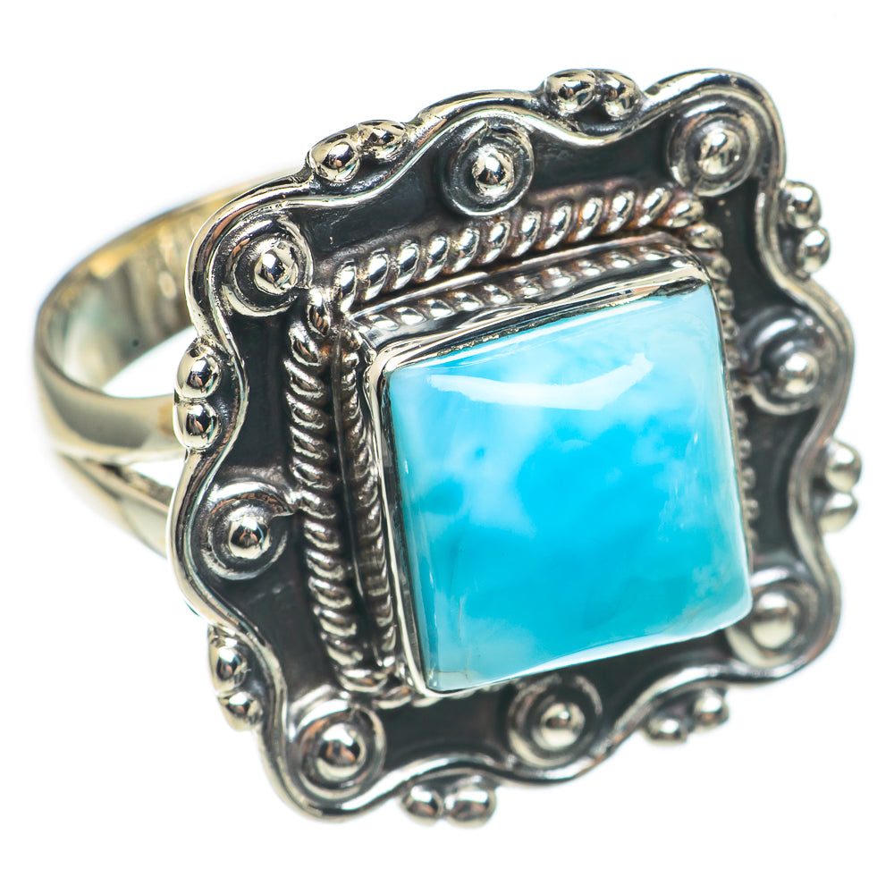 Larimar Rings handcrafted by Anasilvercos - RING69602