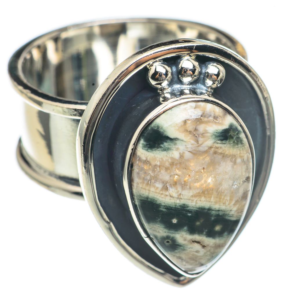 Ocean Jasper Rings handcrafted by Anasilvercos - RING69609