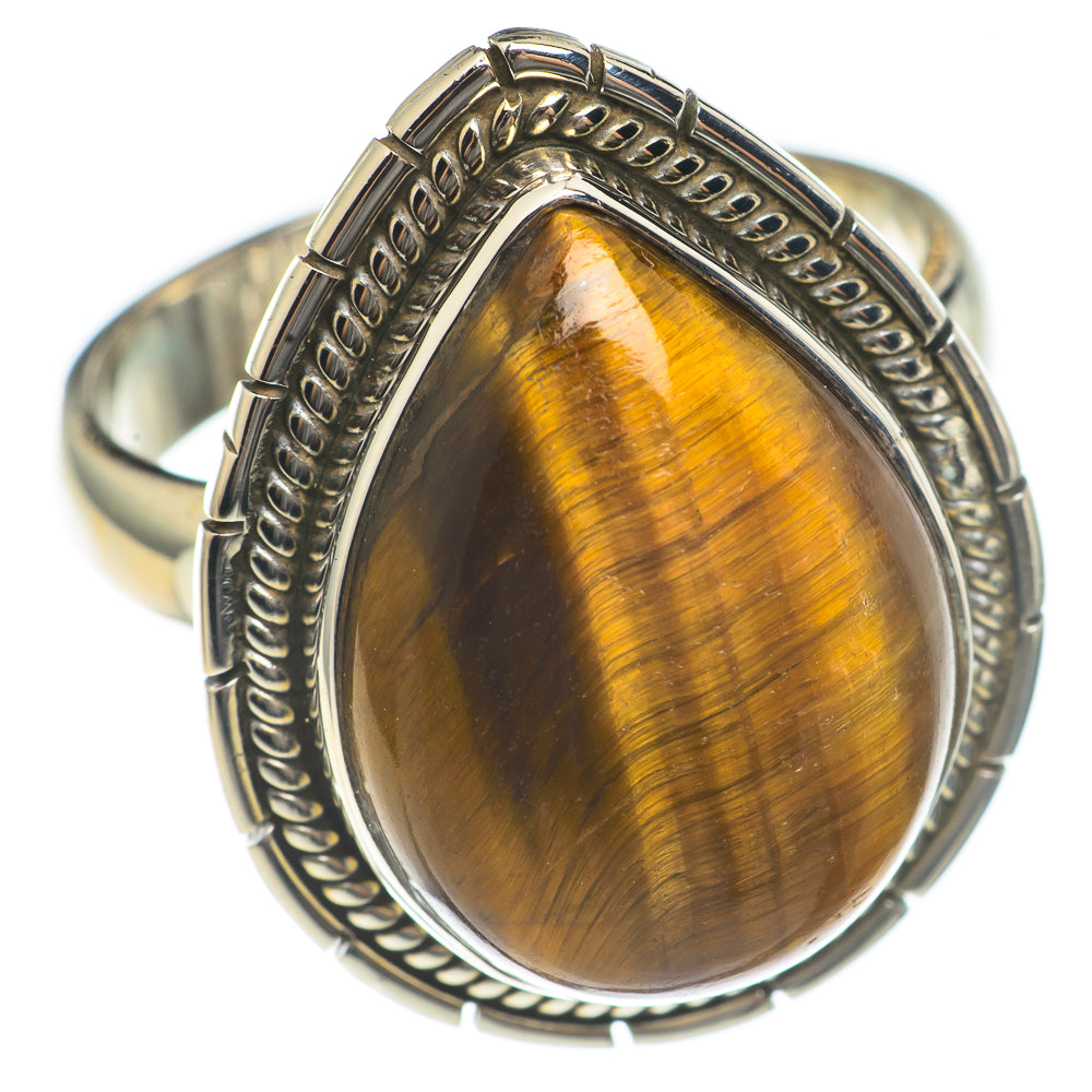 Tiger Eye Rings handcrafted by Anasilvercos - RING69612