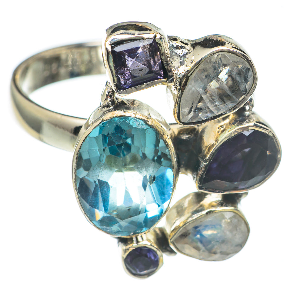 Blue Topaz Rings handcrafted by Anasilvercos - RING69649