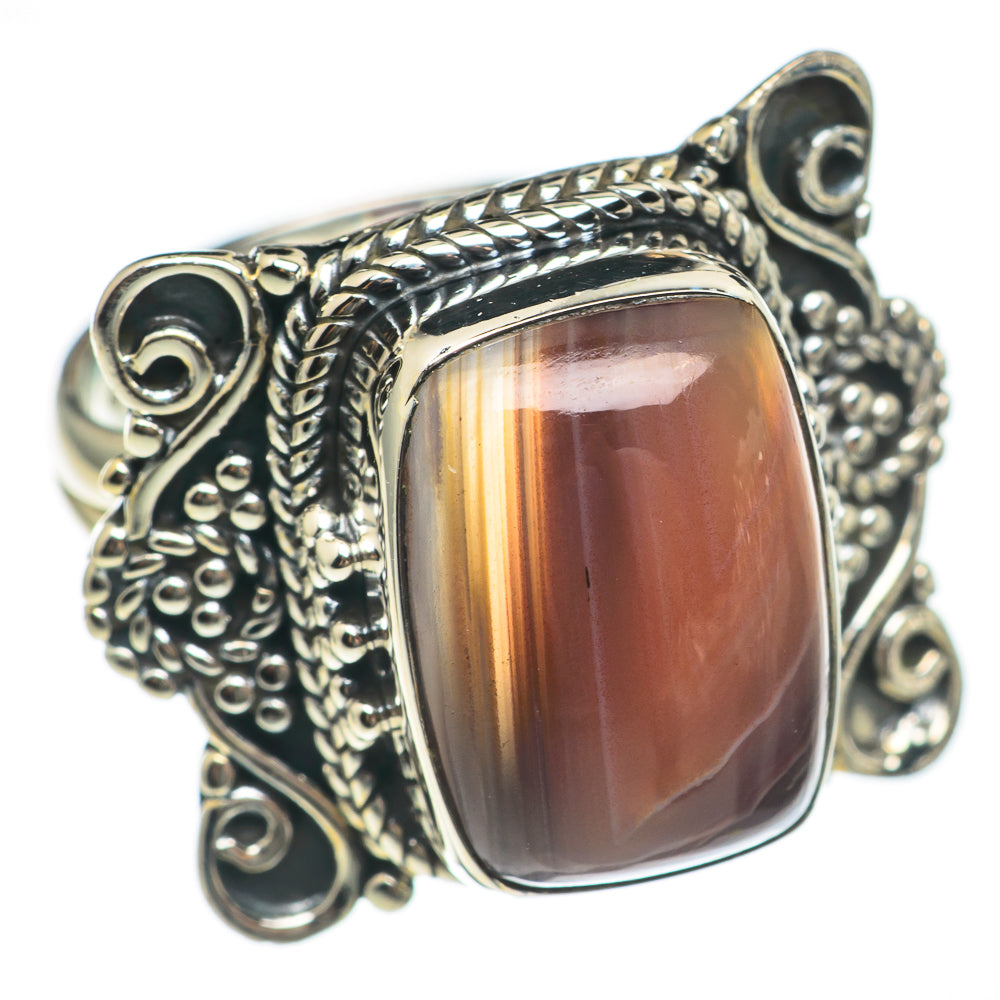 Botswana Agate Rings handcrafted by Anasilvercos - RING69658