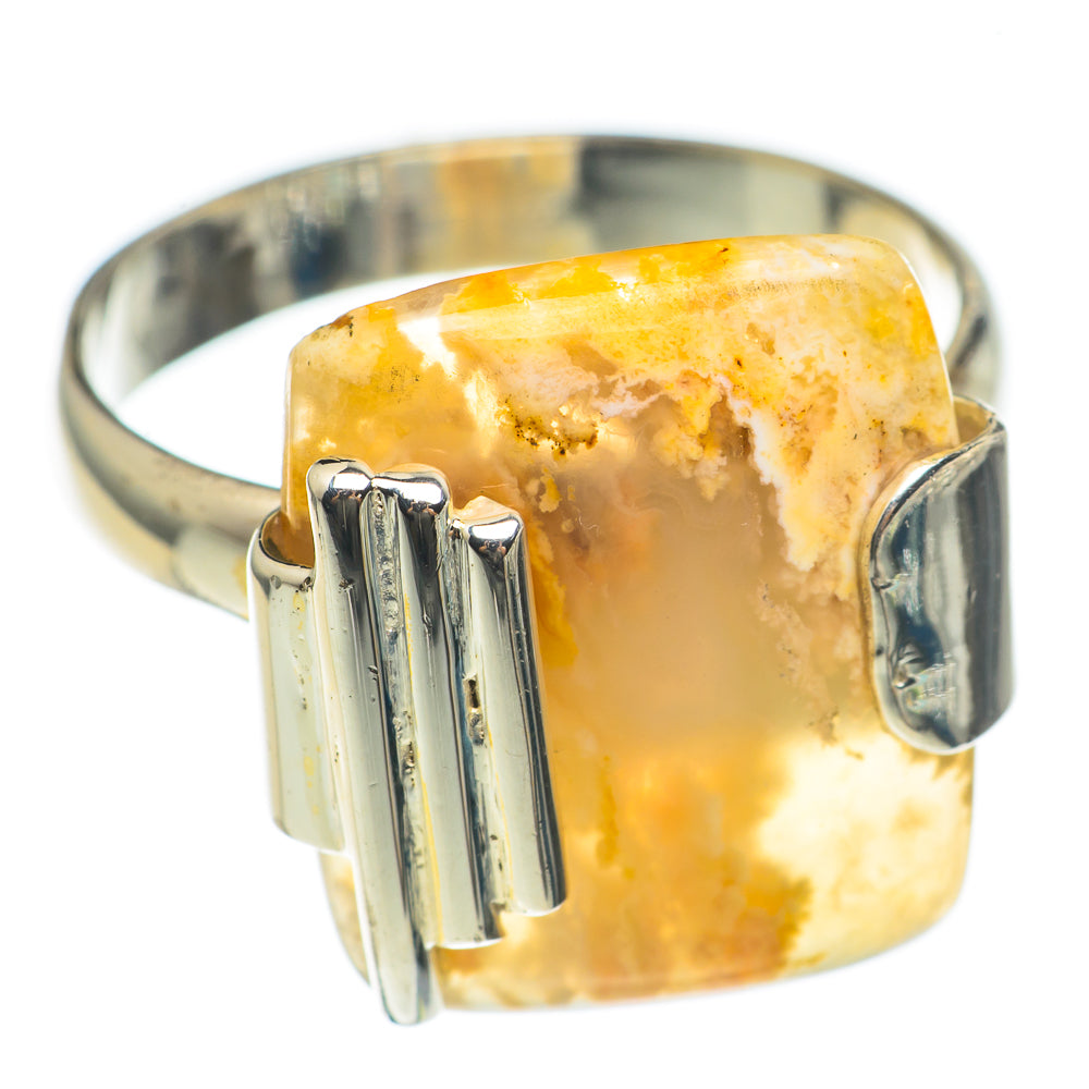 Plume Agate Rings handcrafted by Anasilvercos - RING69662