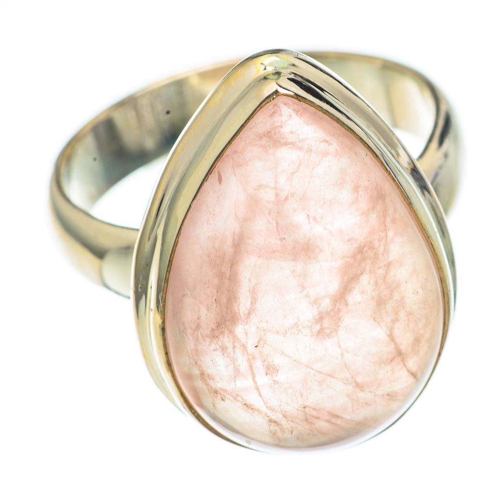 Rose Quartz Rings handcrafted by Anasilvercos - RING69664