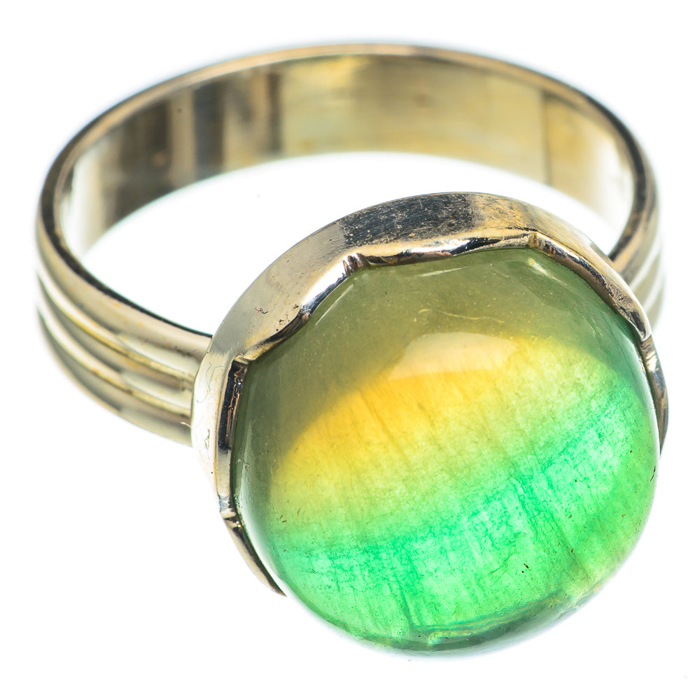 Green Fluorite Rings handcrafted by Anasilvercos - RING69683