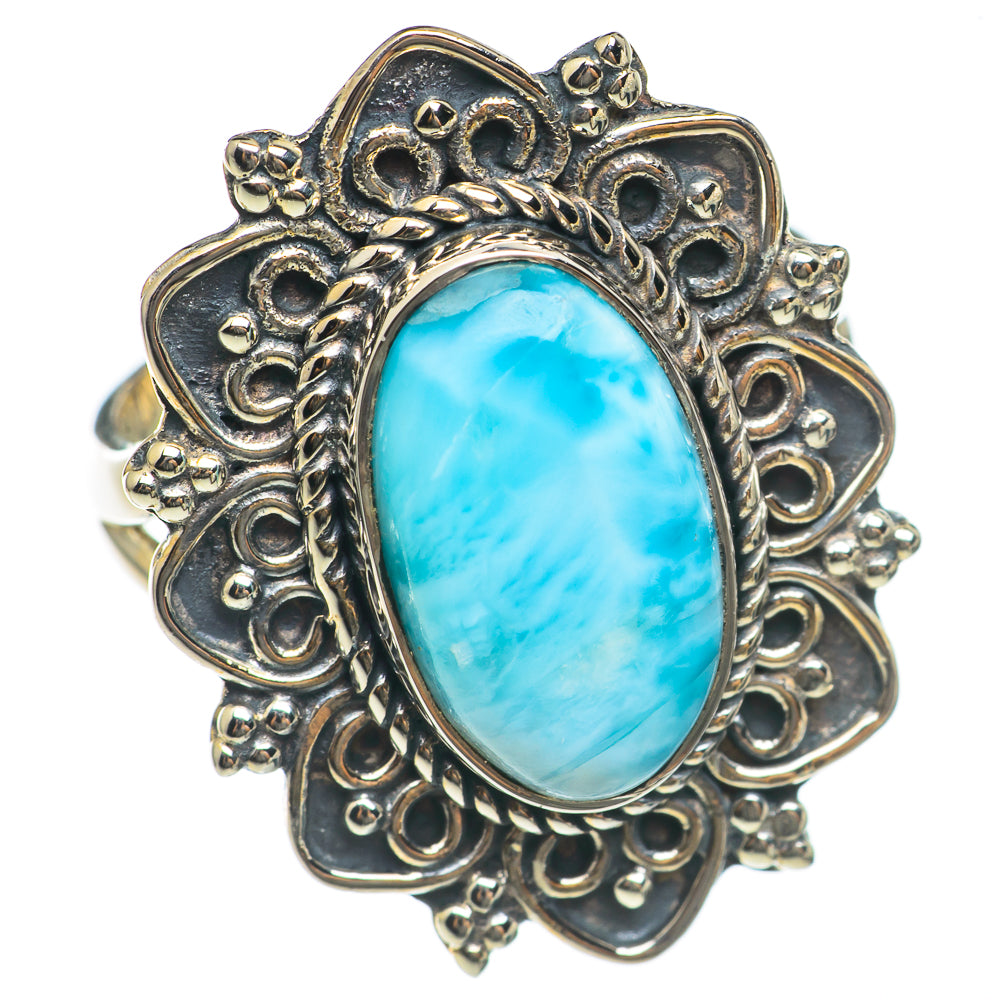 Larimar Rings handcrafted by Anasilvercos - RING69687
