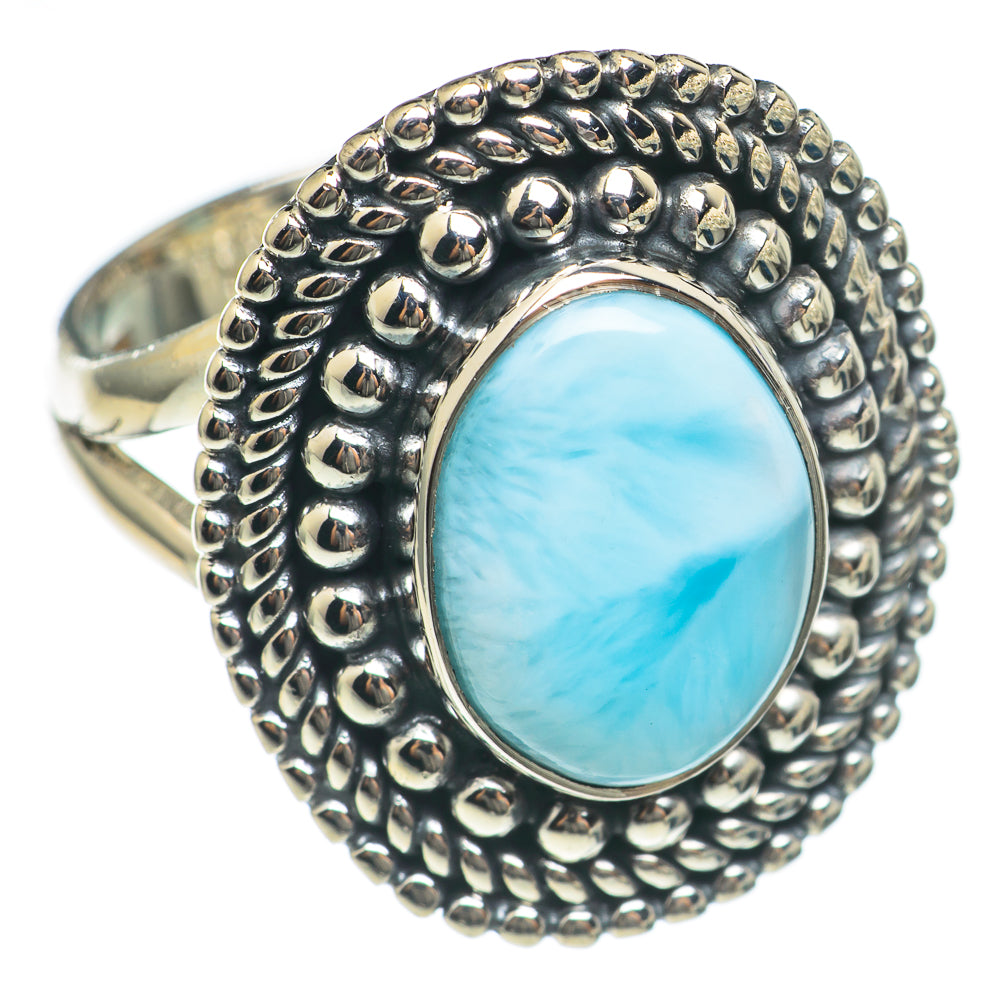 Larimar Rings handcrafted by Anasilvercos - RING69690