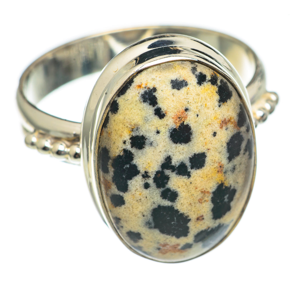 Dalmatian Jasper Rings handcrafted by Anasilvercos - RING69700
