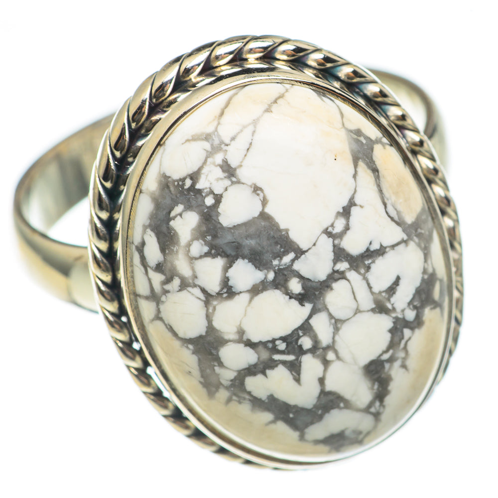 Howlite Rings handcrafted by Anasilvercos - RING69720