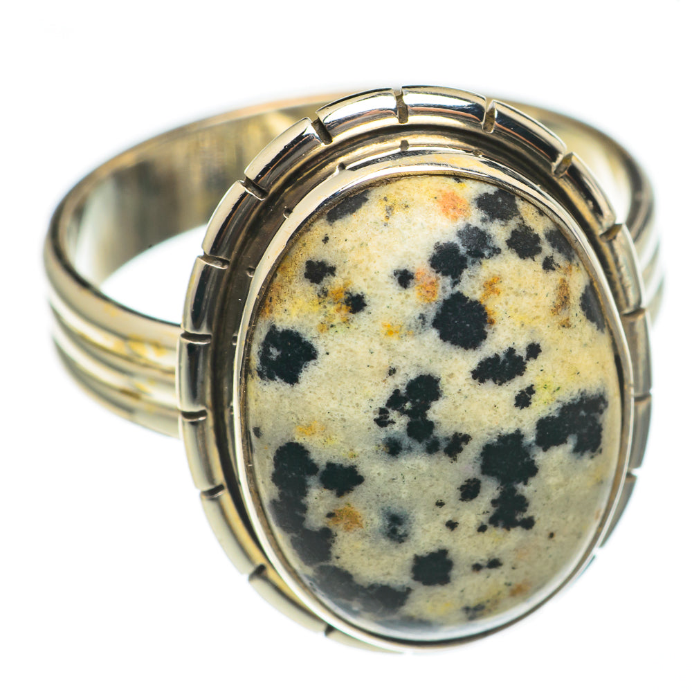 Dalmatian Jasper Rings handcrafted by Anasilvercos - RING69735