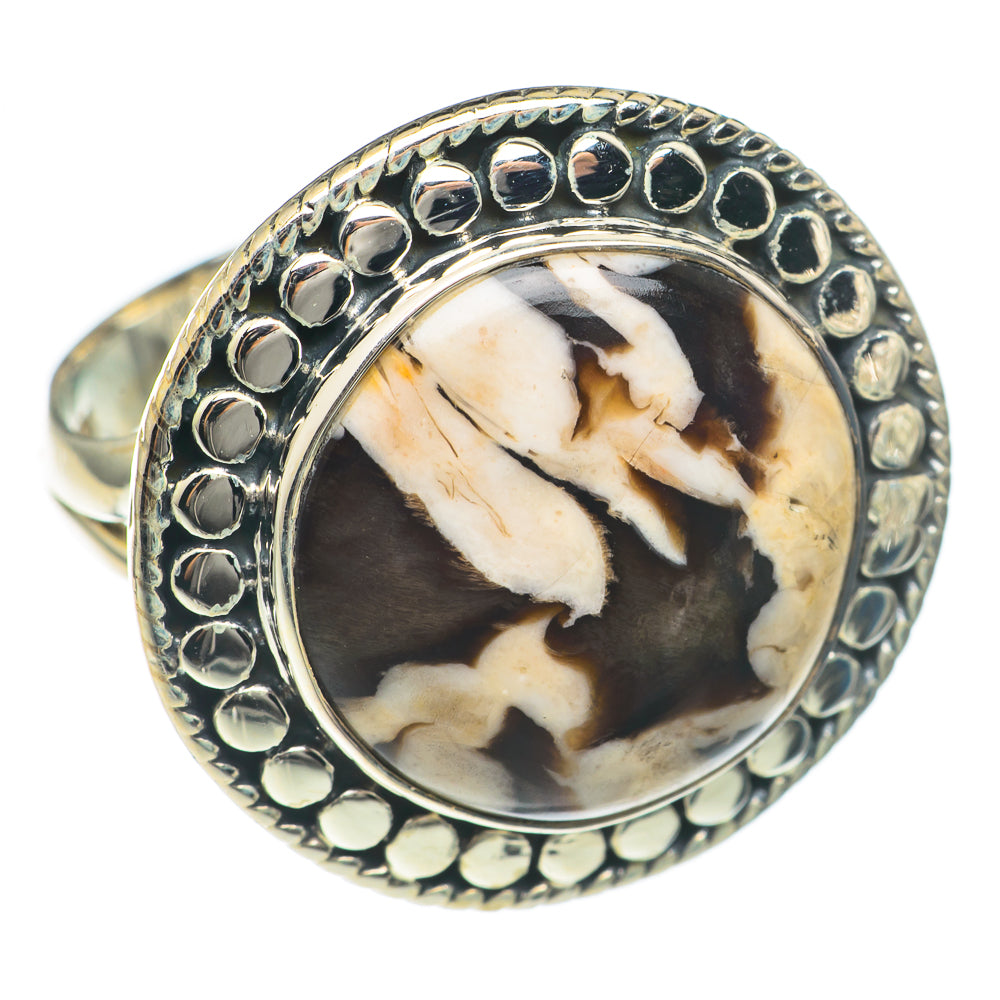 Peanut Wood Jasper Rings handcrafted by Anasilvercos - RING69740