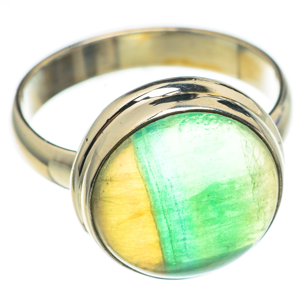 Green Fluorite Rings handcrafted by Anasilvercos - RING69762