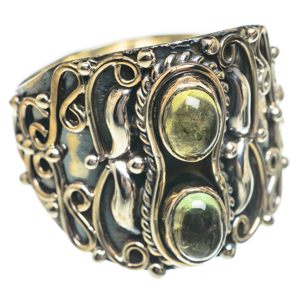 Green Tourmaline Rings handcrafted by Anasilvercos - RING69763