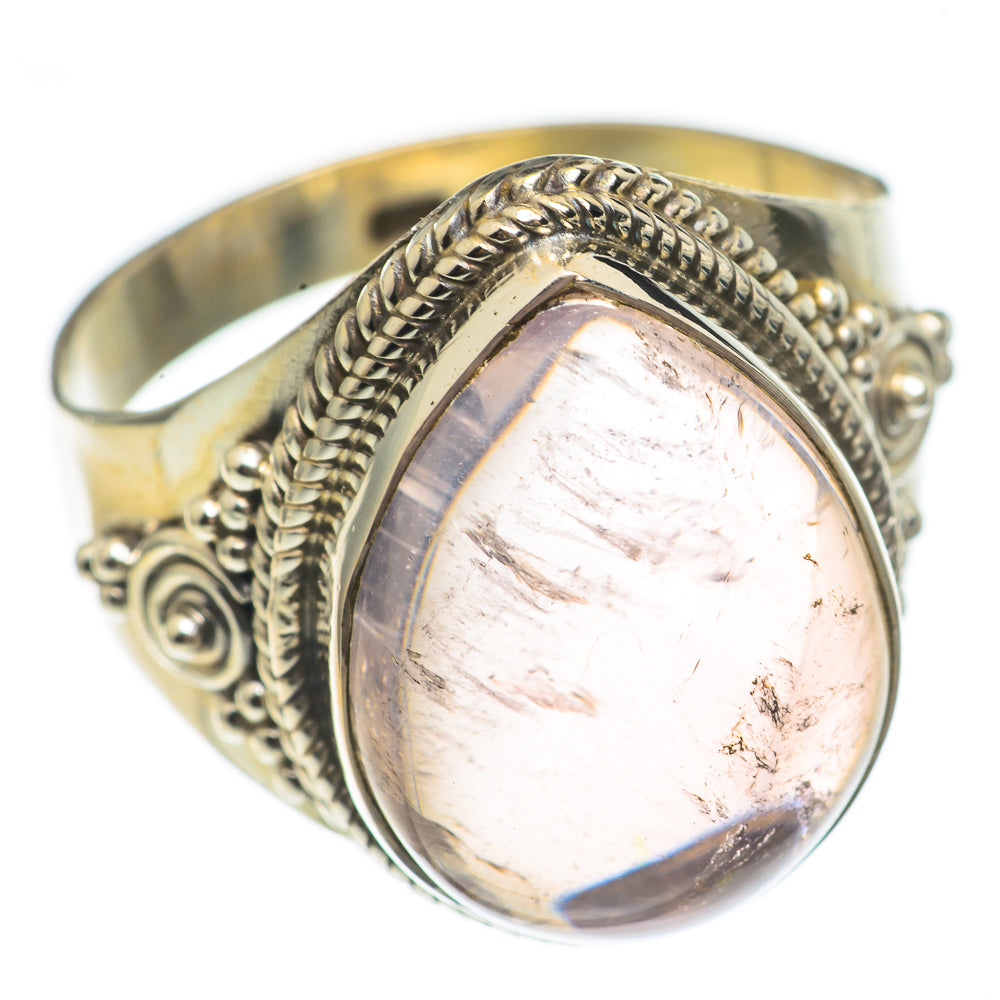 Rose Quartz Rings handcrafted by Anasilvercos - RING69782