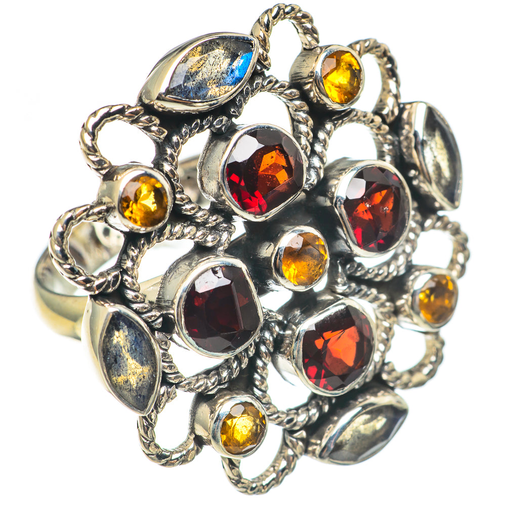 Garnet Rings handcrafted by Anasilvercos - RING69802