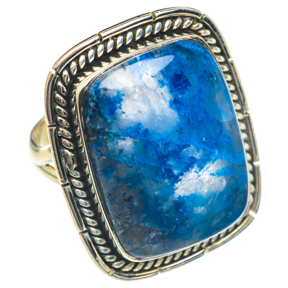 Chrysocolla In Quartz Rings handcrafted by Anasilvercos - RING69813