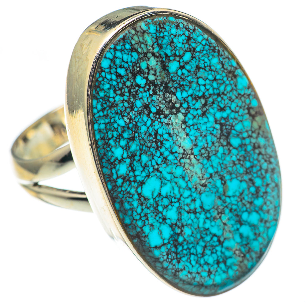 Tibetan Turquoise Rings handcrafted by Anasilvercos - RING69817