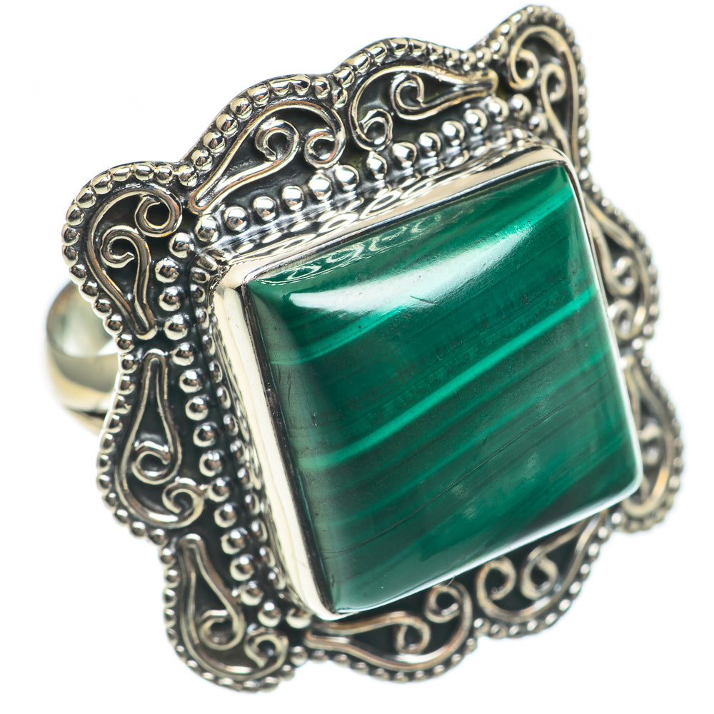 Malachite Rings handcrafted by Anasilvercos - RING69821