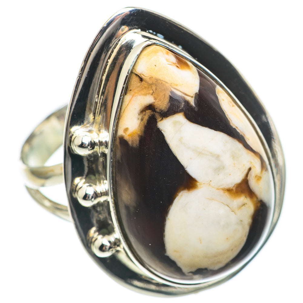 Peanut Wood Jasper Rings handcrafted by Anasilvercos - RING69826