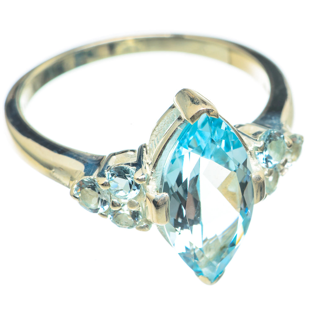 Blue Topaz Rings handcrafted by Anasilvercos - RING69858