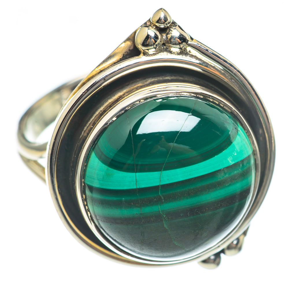 Malachite Rings handcrafted by Anasilvercos - RING69898