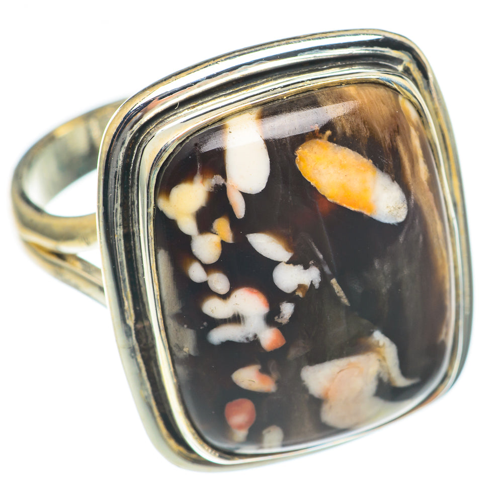 Peanut Wood Jasper Rings handcrafted by Anasilvercos - RING69904
