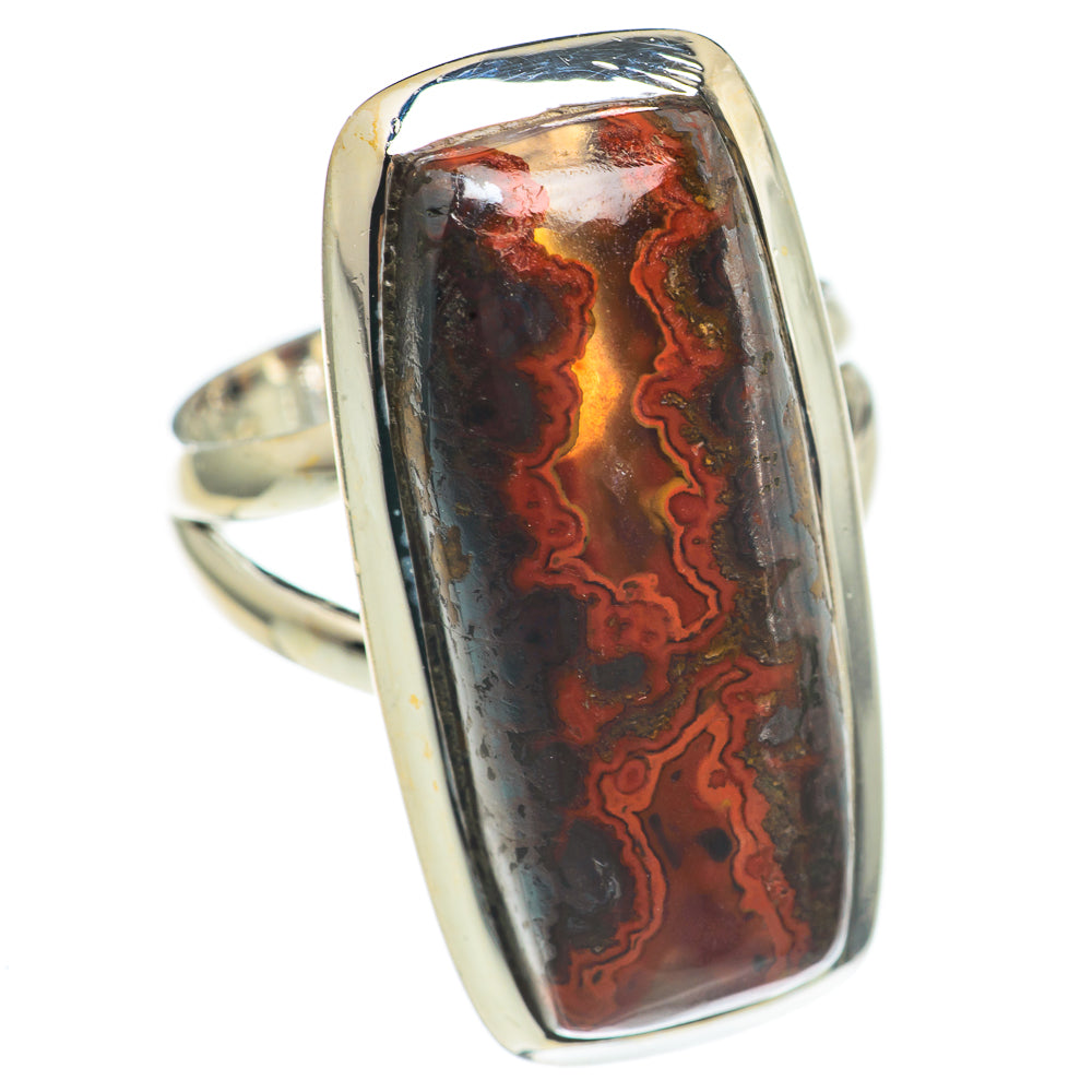 Mahogany Obsidian Rings handcrafted by Anasilvercos - RING69906