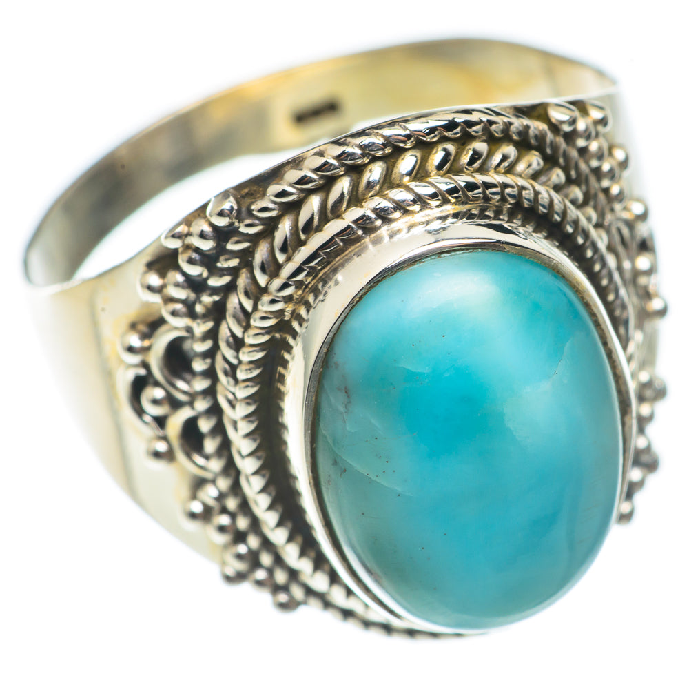 Larimar Rings handcrafted by Anasilvercos - RING69919