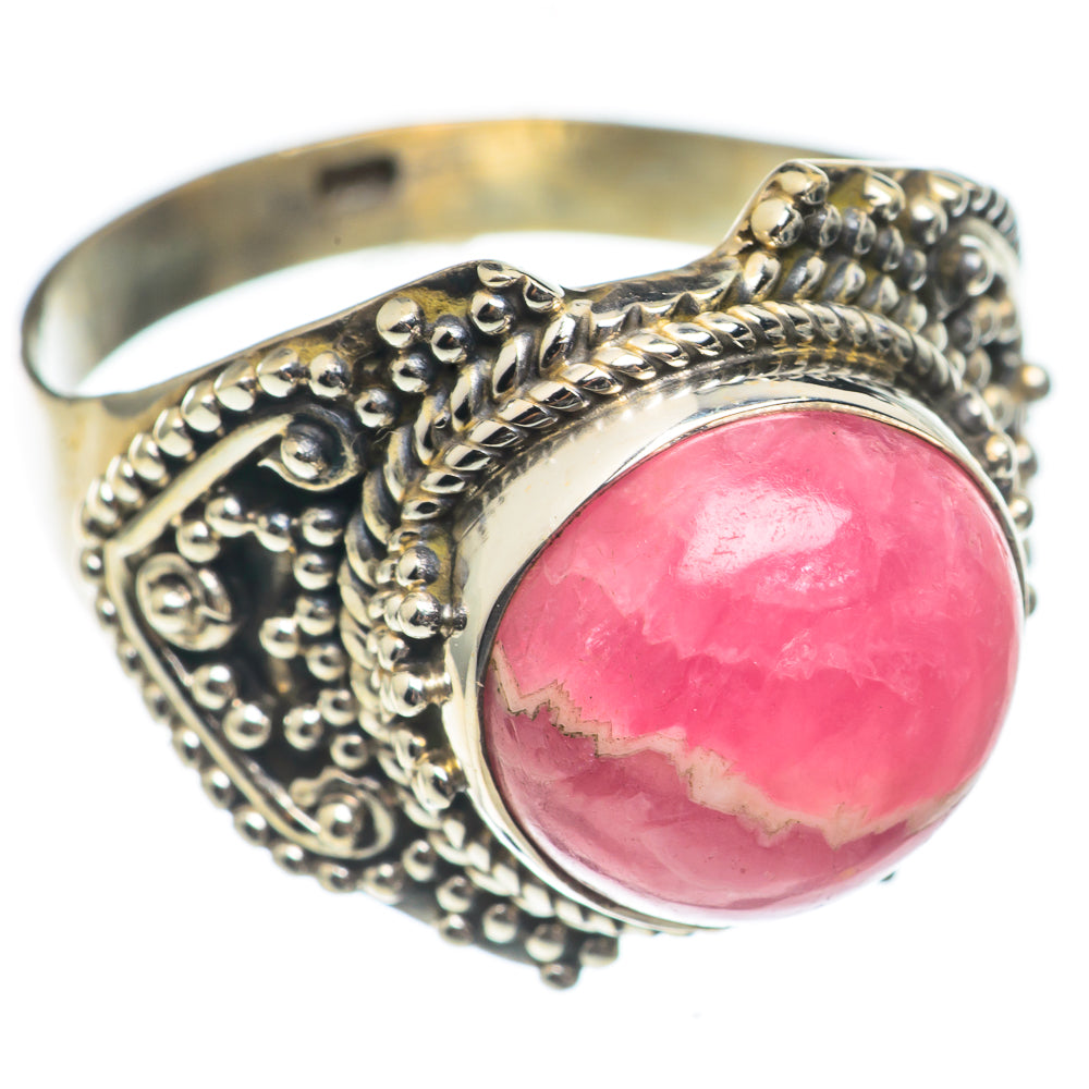 Rhodochrosite Rings handcrafted by Anasilvercos - RING69932