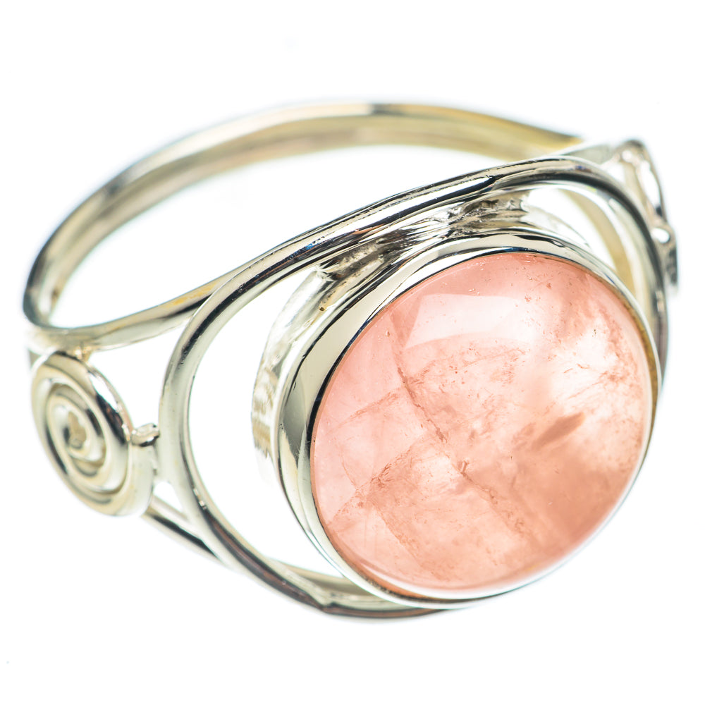Rose Quartz Rings handcrafted by Anasilvercos - RING69933
