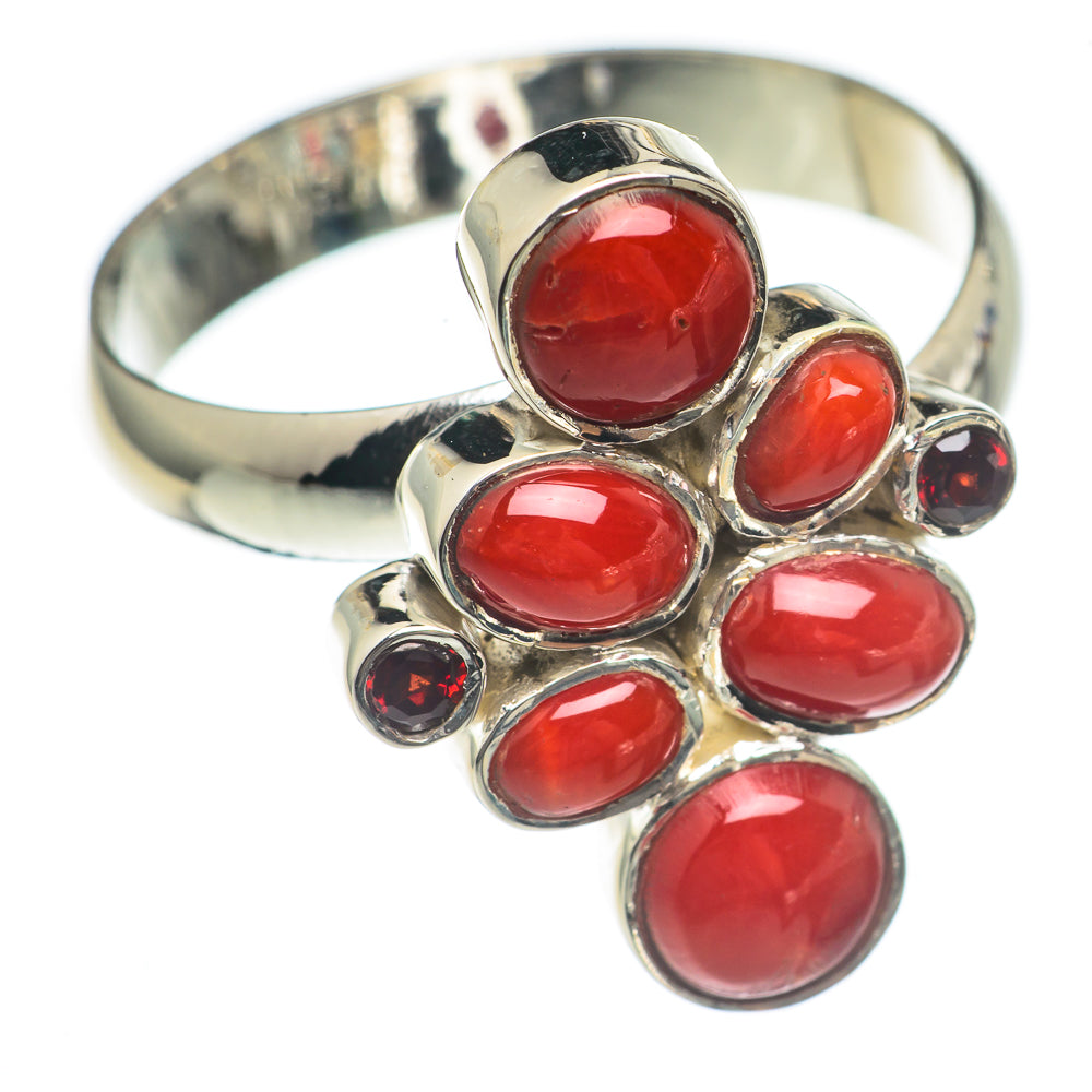 Red Onyx Rings handcrafted by Anasilvercos - RING69937