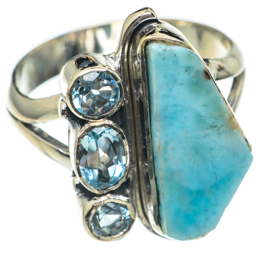 Larimar Rings handcrafted by Anasilvercos - RING69952