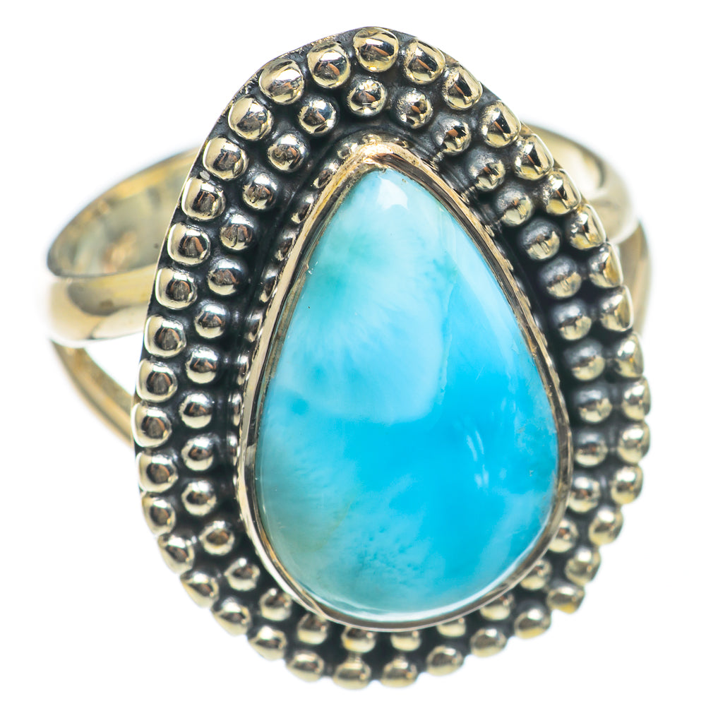 Larimar Rings handcrafted by Anasilvercos - RING69955