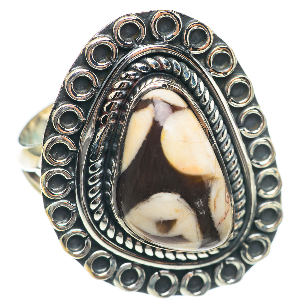 Peanut Wood Jasper Rings handcrafted by Anasilvercos - RING69963