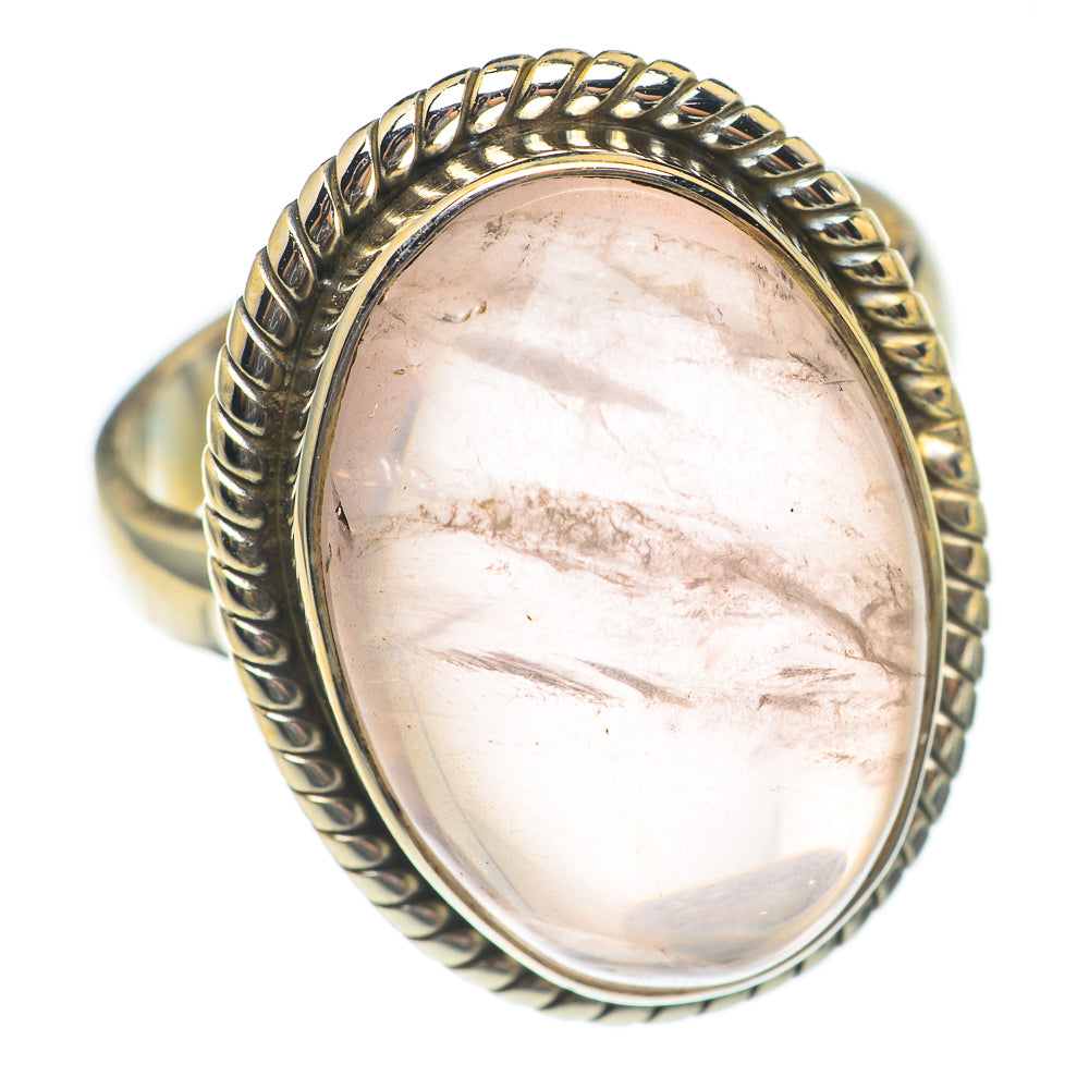 Rose Quartz Rings handcrafted by Anasilvercos - RING70000