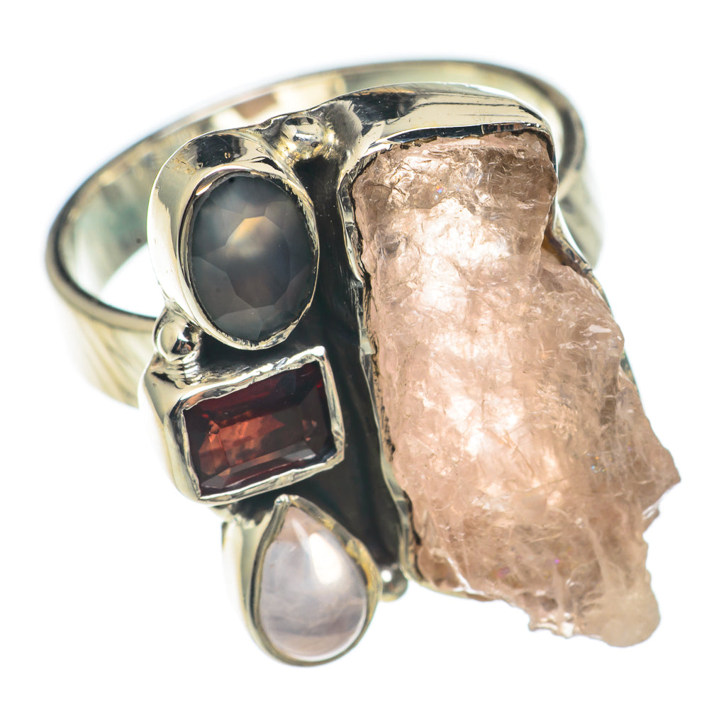 Rose Quartz Rings handcrafted by Anasilvercos - RING70002